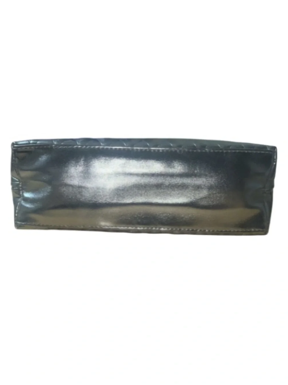 NWOT Jean Paul Gaultier Silver Quilted Cosmetic Pouch Bag